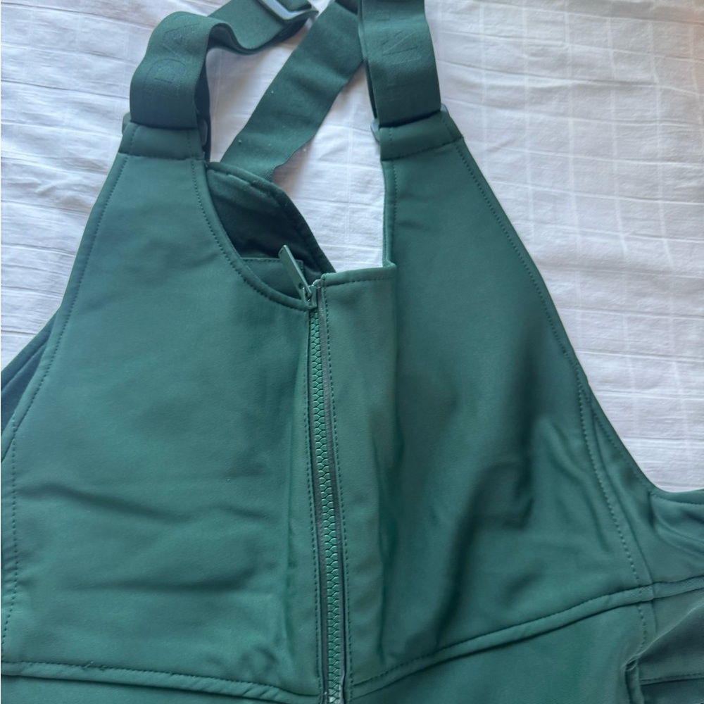 Halfdays Isabel Soft shell 1X Bib snow pants in Alpine Green